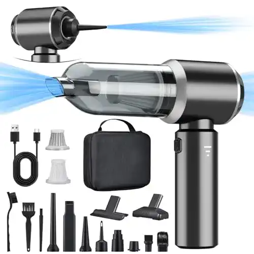 USB-Handstaubsauger Antifnuo 2-in-1 Akku mit 18000 PA Saugkraft