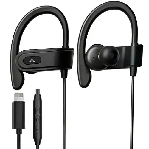 Avantree L171 Lightning Kopfhörer – Kabel Ohrhörer mit Mikrofon