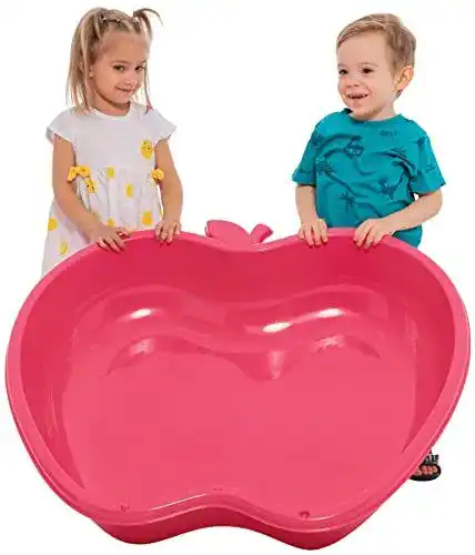 Sandkasten Muschel Dohány Apfel pink für Kinder im Garten oder Haus