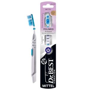 Dr. Best Vibration Polimed Zahnbürste – Mittel (1 Stück)