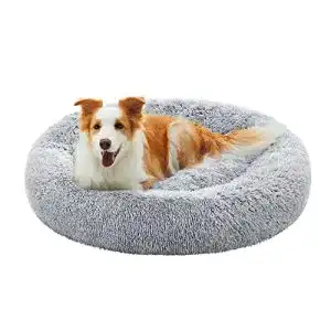 Hundebett Plüsch Feandrea für Hunde und Katzen, waschbar, 100 cm