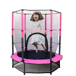 Trampolin 140 cm für Kinder mit Sicherheitsnetz und gepolsterter Abdeckung