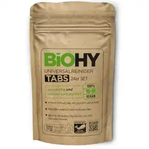 Biohy Universalreiniger Putzmittel-Tabs (24er-Set) für nachhaltige Reinigung