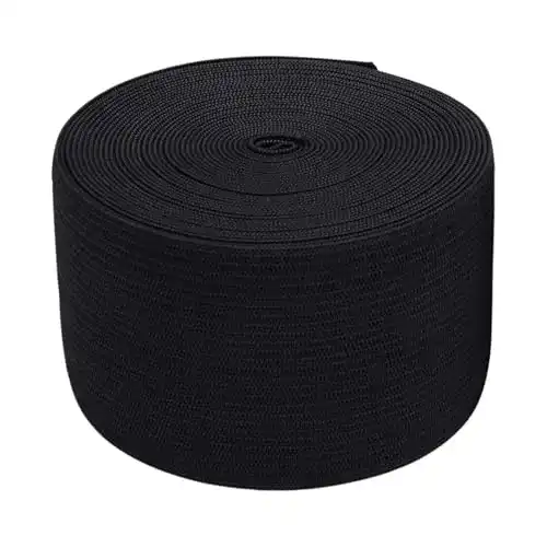 Gummiband 5m – 50mm Breite in Weiß oder Schwarz