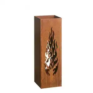 Windlicht Gartenfreude Amare Deko-Säule mit Feuersäule und Laterne