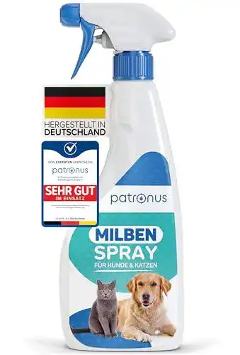 Milbenspray für Hunde und Katzen zur Abwehr von Milben, 500ml