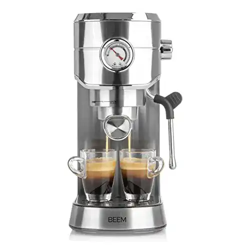 Beem Espresso Ultimate Siebträgermaschine aus Edelstahl