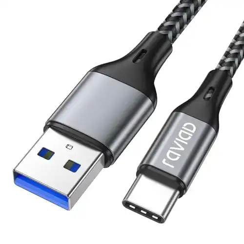 USB-C Kabel RAVIAD 1M – USB 3.0 Ladekabel für Schnellladung und Datenübertragung