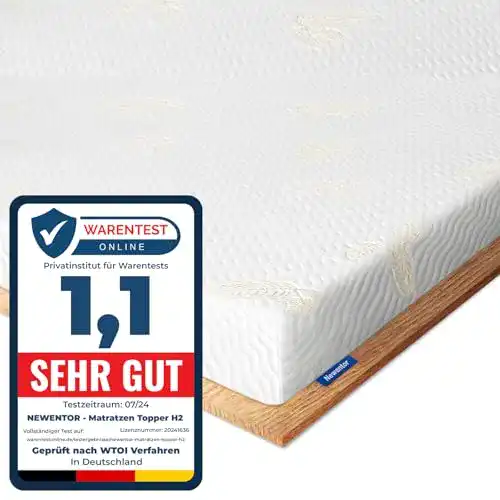Komfortschaum-Topper Newentor Matratzen Topper 180×200 cm H2