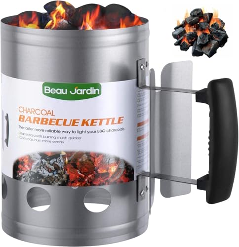 Anzündkamin Beau Jardin 28×18 cm für Grillkohle und BBQ