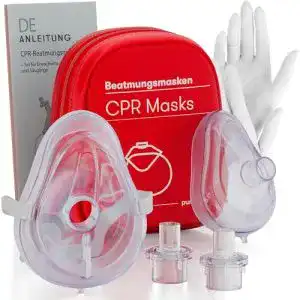 Beatmungsmaske Purahelp für Erwachsene und Kinder im 2er Set