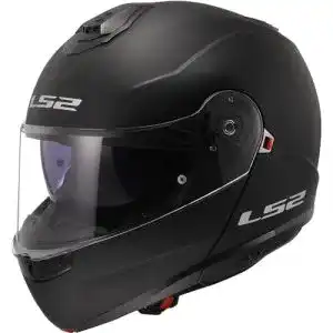 LS2 Strobe II Klapphelm Motorrad in Matt Black, Größe L