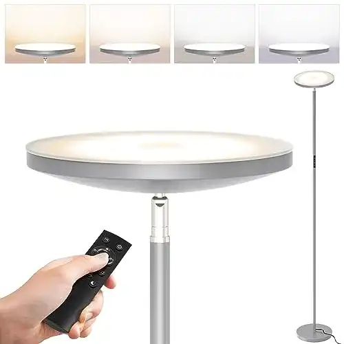 Deckenfluter Anten LED Stehlampe 30W mit Dimmfunktion und Farbtemperaturen