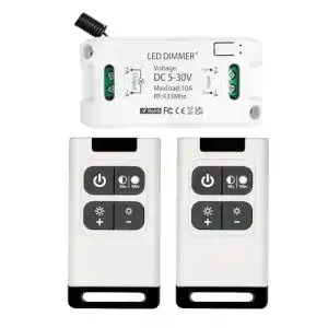 Funk Dimmer Schalter DC 5V bis 30V mit 10A Relais und Fernbedienung