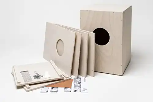 Cajon Bausatz mit Snare und Anleitung für schnellen Einstieg