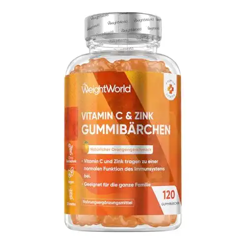 Vitamin C Gummibärchen von WeightWorld mit Zink für die Familie