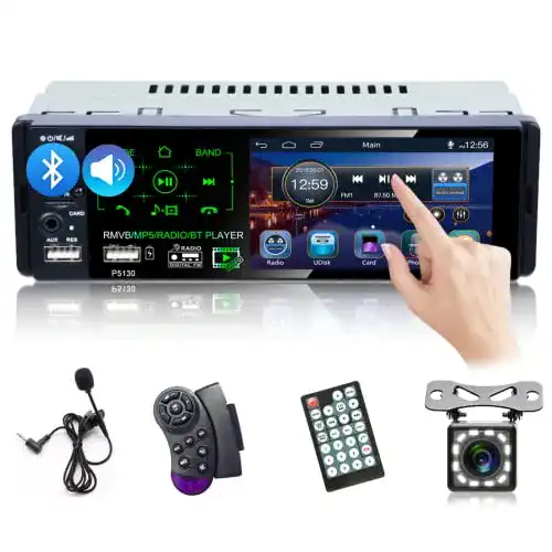 Autoradio mit Rückfahrkamera Hodozzy Bluetooth 1 Din
