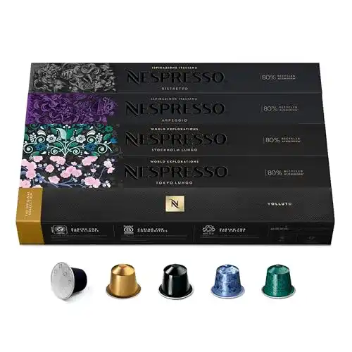 Nespresso-Kapseln Original für Espresso und Lungo im 50er Set