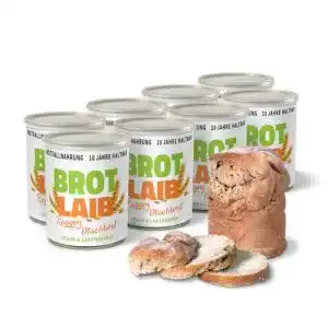 Roggen-Mischbrot in Dosen 8 x 350g von Ration1