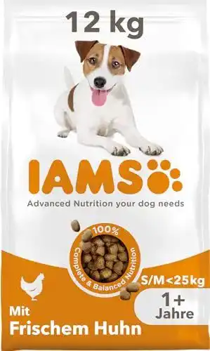 Hundetrockenfutter Iams mit Huhn für kleine und mittelgroße Hunde