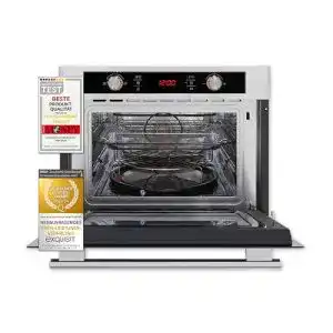 Backofen mit Mikrowelle Exquisit EBM 4544 HI, 44 Liter, Edelstahl