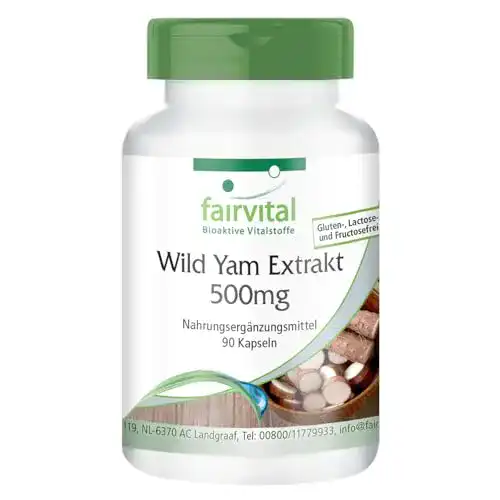 Yamswurzel-Kapseln mit Wild Yam Extrakt 500mg von Fairvital