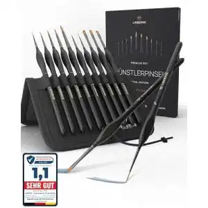 Modellbau-Pinselset LIEBERGE Premium für Acrylfarben und Detailarbeit