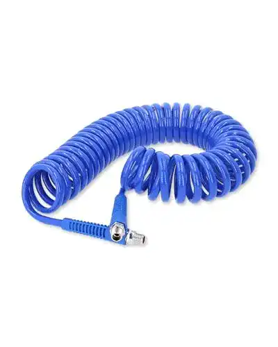 Druckluft Spiralschlauch KS Tools 8m PU Schlauch Ø 6mm mit Knickschutz
