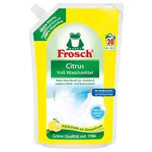 Frosch Citrus Voll-Waschmittel für Weiß- und Kochwäsche 1,8 l
