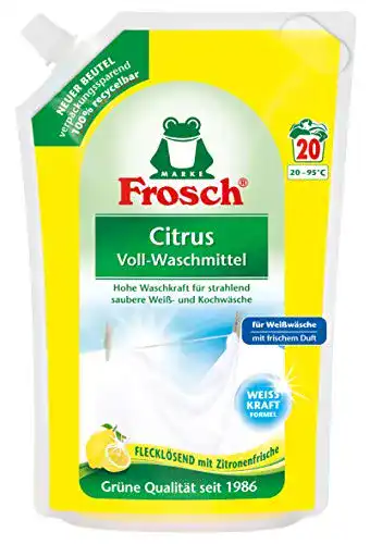 Frosch Citrus Voll-Waschmittel für Weiß- und Kochwäsche 1,8 l