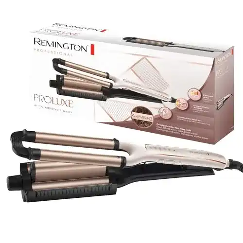 Remington ProLuxe 4-in-1 Lockenstab für vielseitige Haarstylings