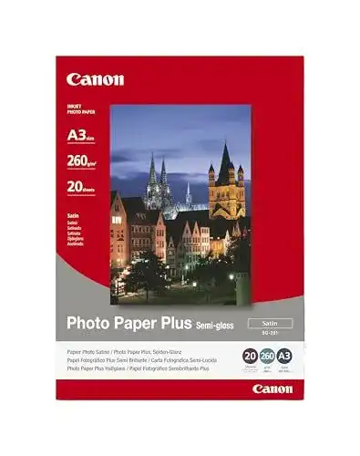 Fotopapier A3 Canon SG-201 Plus Seidenglanz 20 Blatt für PIXMA