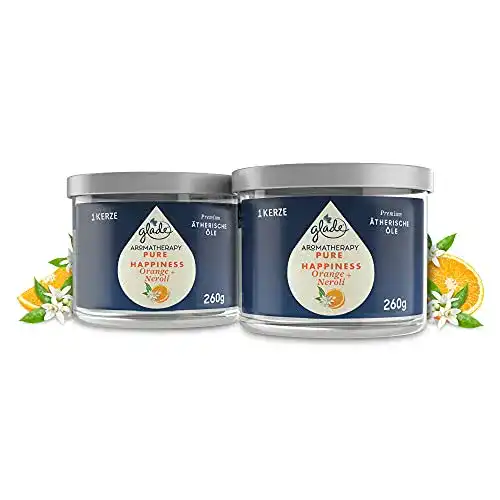 Glade Aromatherapy Essential Oils Duftkerze 2er Pack Pure Happiness