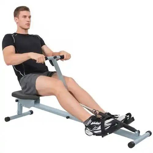 HOMCOM Rudergerät für Zuhause Flexibles Heimtraining