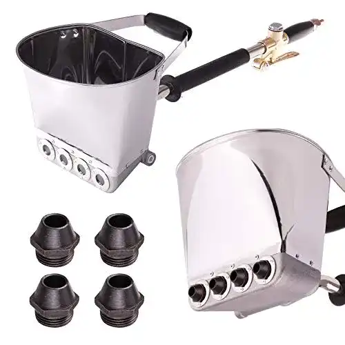 Pneumatische Zementspritzpistole TC TECHNIC mit 4 l Tank und Düsen