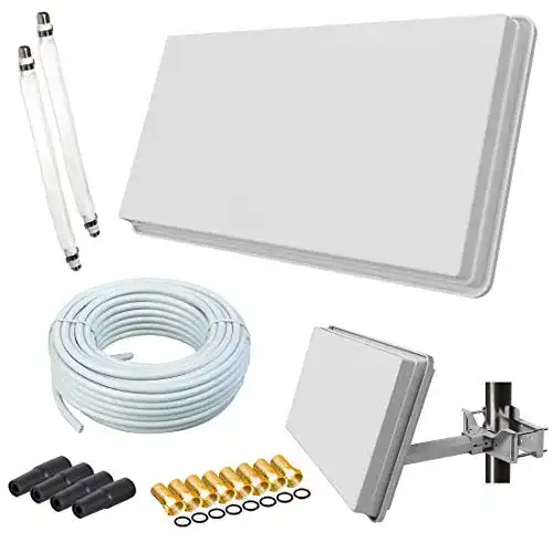 Selfsat H30D2+ Twin Flachantenne Set für 2 Nutzer
