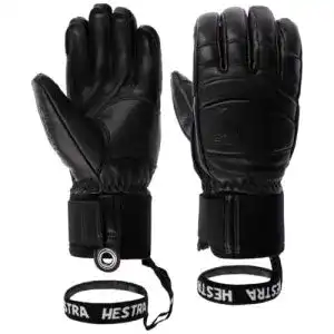 Hestra Fall Line Skihandschuhe 2023 in Schwarz, Größe 8