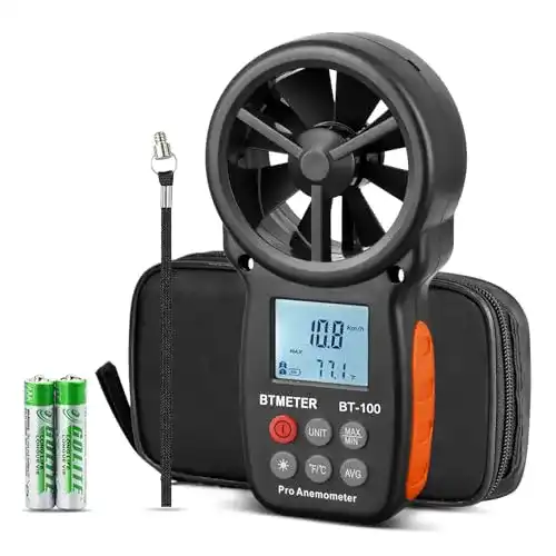 Windmesser BTMETER BT-100 digitaler Anemometer für präzise Messungen