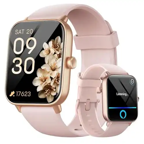 Fitpolo Smartwatch Damen 2022, 1,8 Zoll Fitnessuhr mit Telefonfunktion und Sportmodi