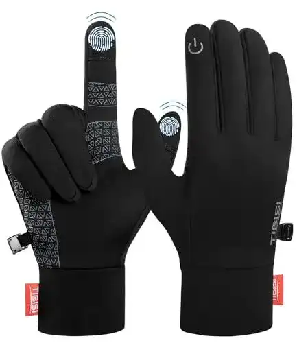 Fahrradhandschuhe für Erwachsene von Alaplus Touchscreen, winddicht, rutschfest