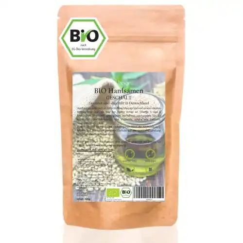 Hanfsamen Hanfoo Bio geschält 500g aus Deutschland