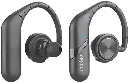 In-Ear-Headset Auvisio Sport Kopfhörer mit Ohrbügel und True Wireless