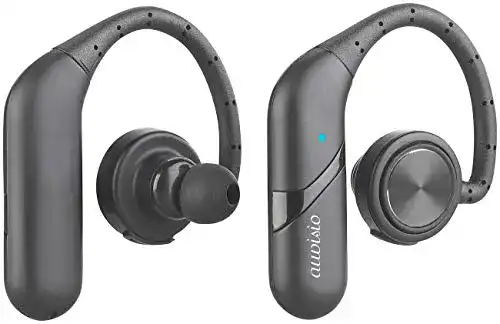 In-Ear-Headset Auvisio Sport Kopfhörer mit Ohrbügel und True Wireless