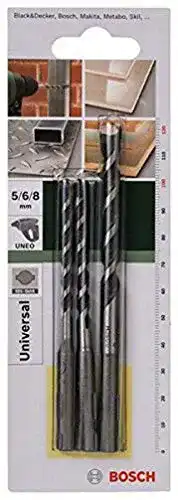 Universalbohrer Bosch DIY 3-teiliges Mehrzweckbohrer-Set SDS-Quick