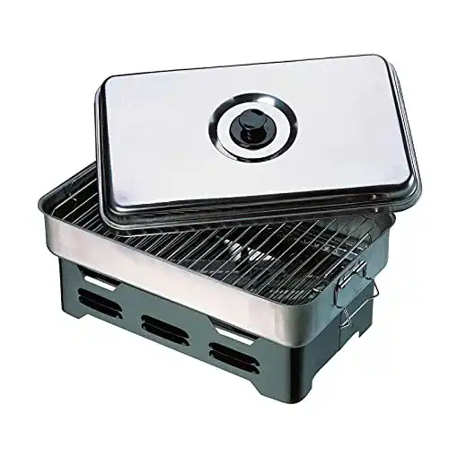 Räucherofen Cormoran Tisch-Smoker mit 2 Ebenen und 2 Brenntöpfen