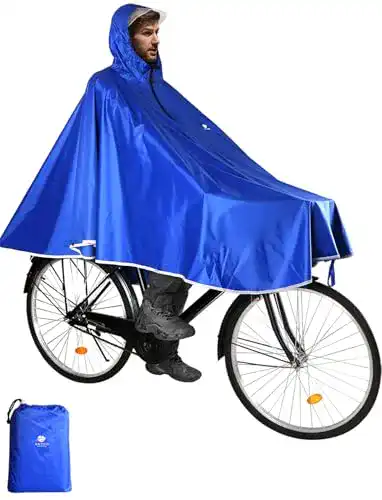 Regenponcho Anyoo für Fahrradfahrer – Wasserdicht und Praktisch