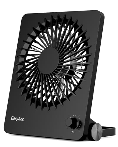 Tischventilator EasyAcc mit Akku – Tragbar und drehbar
