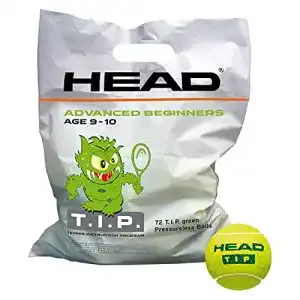 Drucklose Tennisbälle Head Tip 72 in Grün