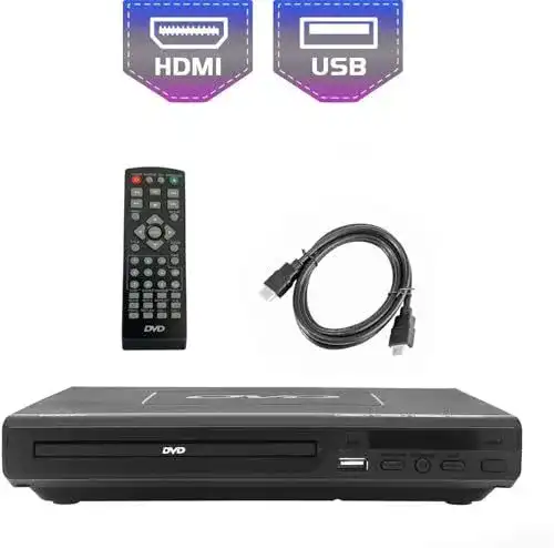 DVD-Player KCR für TV mit USB-Anschluss und Unterstützung für verschiedene Formate