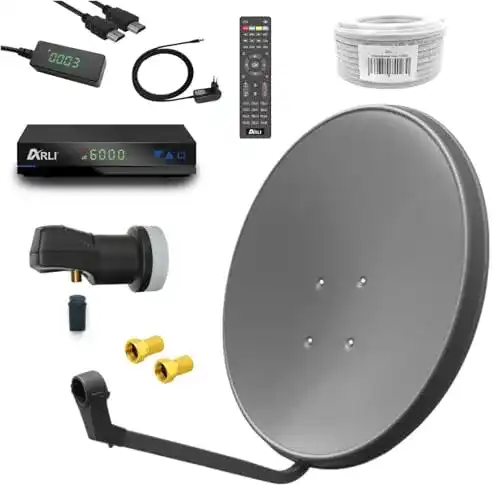 Camping Sat-Anlage ARLI Digital 60 cm Spiegel für optimalen Empfang